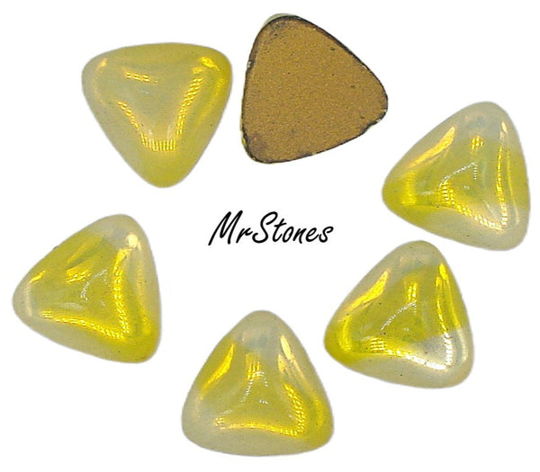 12x13mm (TRI) Yellow Sabrina Triangle Shape Cabochon 4.6mm Thick