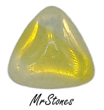 12x13mm (TRI) Yellow Sabrina Triangle Shape Cabochon 4.6mm Thick
