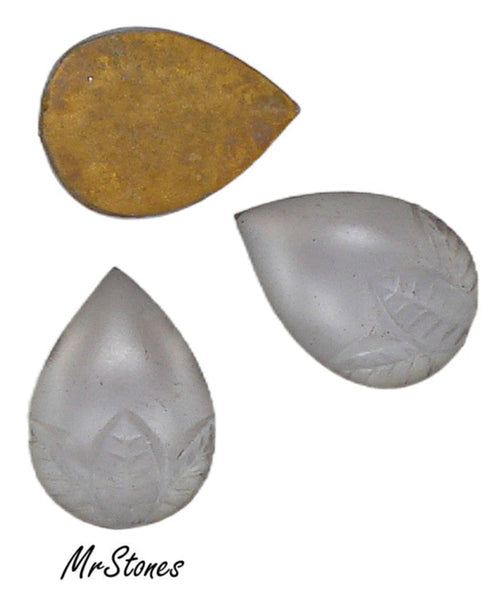 15x11mm Light Amethyst Frosted Matte Acorn Tulip Leaf Teardrop Shape