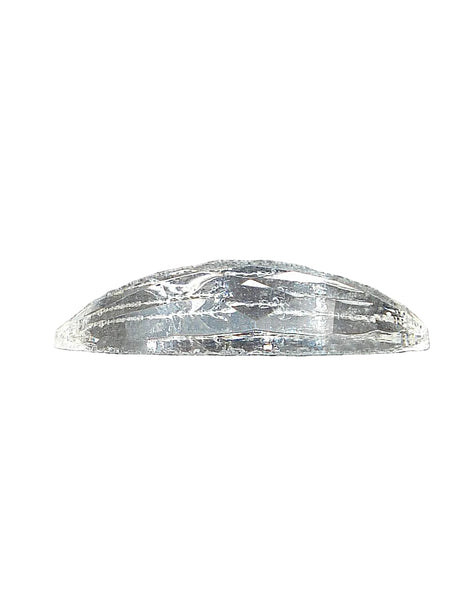 28x15mm (3293) Crystal Unfoiled Clear Rauten Rose Cut Oval