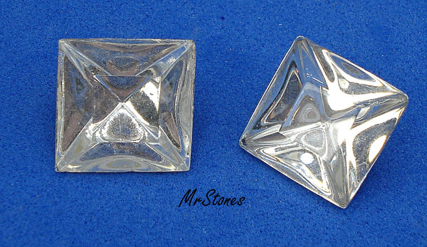 12mm (4400/2) TTC Crystal Square Shape West Germany 1pc or 5pc