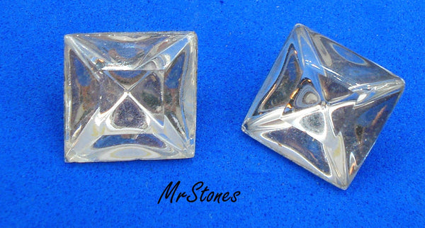 12mm (4400/2) TTC Crystal Square Shape West Germany 1pc or 5pc