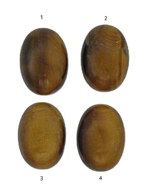 14x10mm Natural Tiger's Eye Oval Cabochon