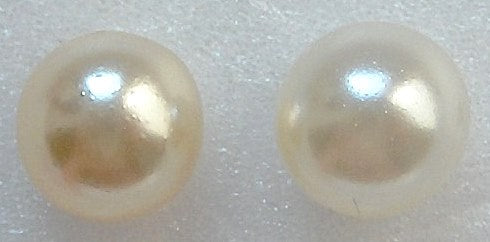 10mm (S14IOHR) Glass Imitation Pearls Round One Hole (Half Drilled)