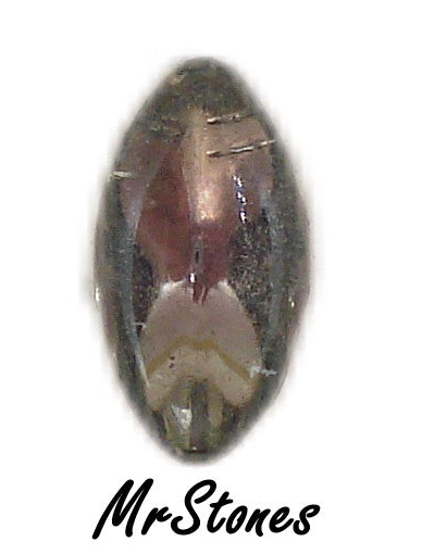 8x4mm (3146) Black Diamond Marquise Navette Buff Top Doublet