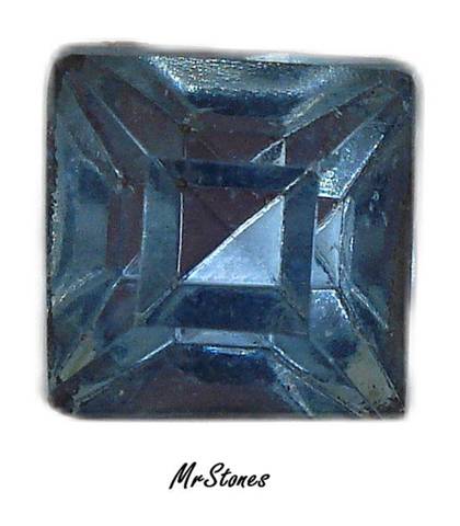 8mm (4400/2) TTC Czech Light Sapphire Blue Square Shape