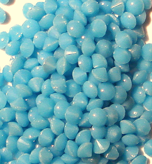 2.4mm (1109/3) 8ss Blue Turquoise Round Buff Top Doublets 100pk – MrStones