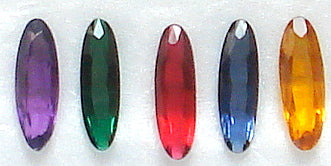 16x5mm Oval Pointed Backs (unfoiled) (TTC/2)