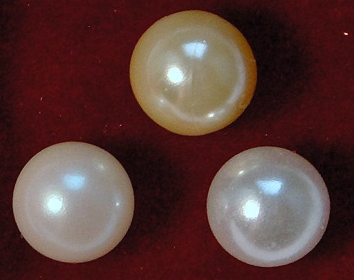6mm Round Undrilled Imitation Pearls