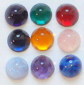 9mm (2099/4) Round Cabochons (High Dome)