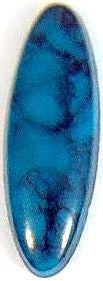 18X5mm Oval Cabochons (Plastic) Turquoise Matrix
