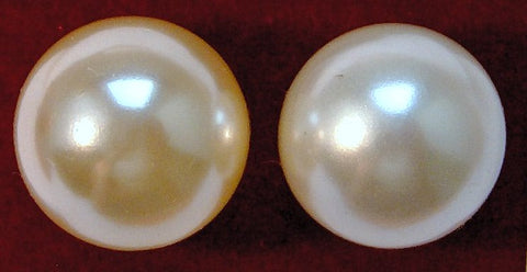 12mm Round Undrilled Imitation Pearls