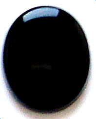 12x10mm Black Onyx Buff-top Ovals