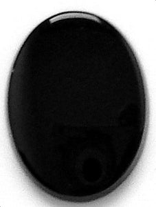 16x12mm Black Onyx Buff-top Ovals