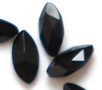 5x2.5mm Natural Black Onyx MQ Pointed Backs