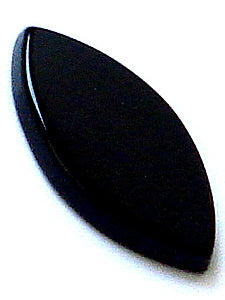 18x9mm Natural Black Onyx Buff-top Marquises