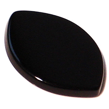 22x16mm Natural Black Onyx Buff-top Marquises