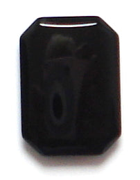 14x10mm Black Onyx Buff-top Cushion Octagon