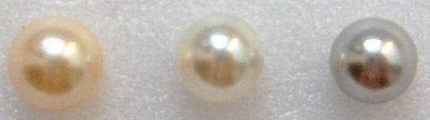 5mm One Hole (Half Drilled) Round Imitation Pearls