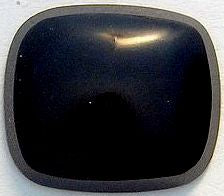 14x12mm Black Onyx Antique Cushion Cabochon