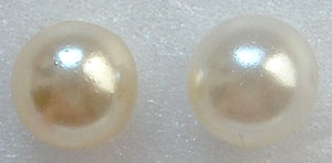 7mm One Hole (Half Drilled) Round Imitation Pearls