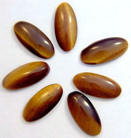 15x7mm Oval Cab Natural Tiger's Eye