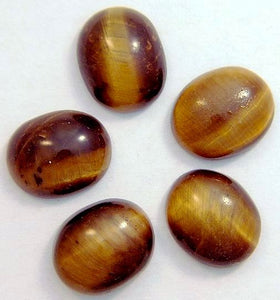 12x10mm Oval Cab Natural Tiger's Eye