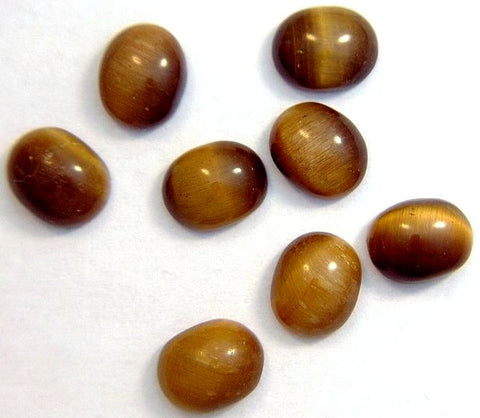 10x8mm Oval Cab Natural Tiger's Eye