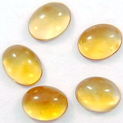 8x6mm Citrine Oval Cabochons