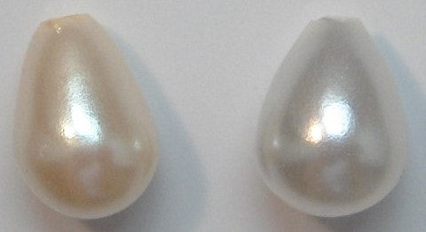 8x6mm Imitation Pearl One Hole Pear Shapes - Main Image