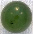 6mm Gem Balls Half-Drilled Nephrite Jade