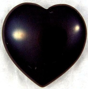 12mm Black Onyx Heart Shape Puff