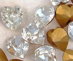 6.6x6mm (4800) Heart Shapes in Crystal
