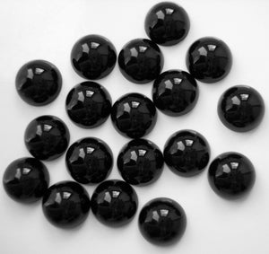 10mm Black Onyx Round Cabochons