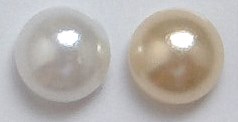 4mm Imitation Pearl Round Cabochons