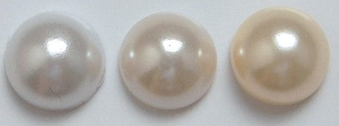 8mm Imitation Pearl Round Cabochons