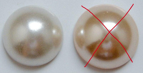 15mm Imitation Pearl Round Cabochons