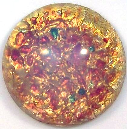 21mm (1684) Fire Opal Round Cabochon #1
