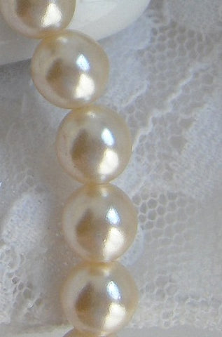 6mm Round Fully Drilled Imitation Pearls