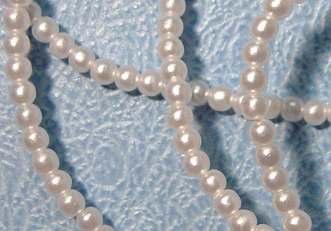 2.5mm Round Fully Drilled Imitation Pearls