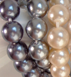 8mm Round Fully Drilled Imitation Pearls