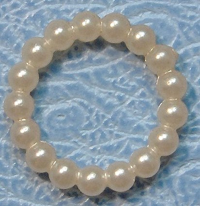 11mm Round Imitation Pearl Rings