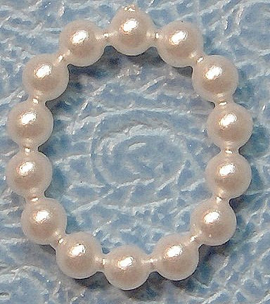 11.5x9mm Oval Imitation Pearl Rings
