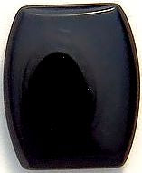 12x10mm Antique Cushion Black Onyx (pointed corners)