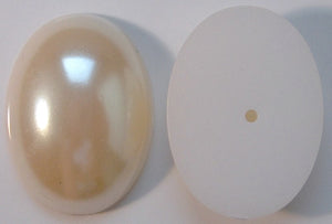 25x18mm Imitation Pearl Oval Cabochons