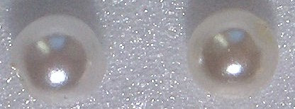 5mm Round Fully Drilled White Imitation Pearls