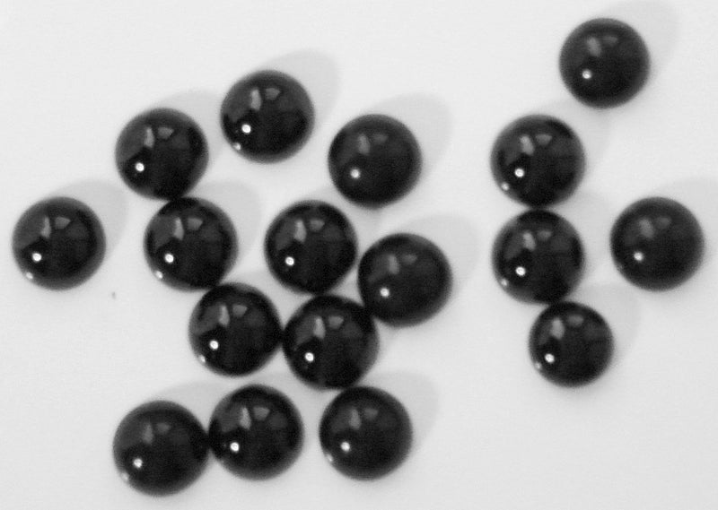 6mm Black Onyx Round Cabochons