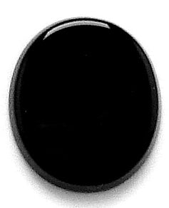 14x12mm Black Onyx Buff top Ovals