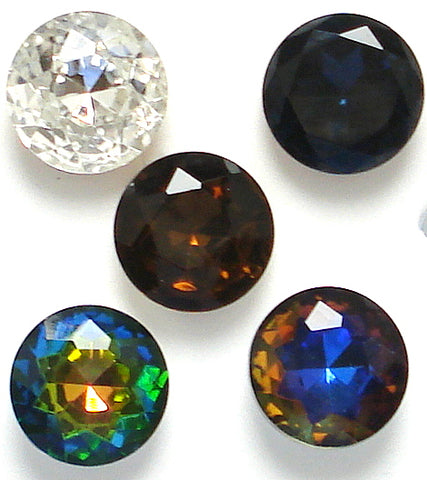 25mm Round Dentelles  (Foiled)