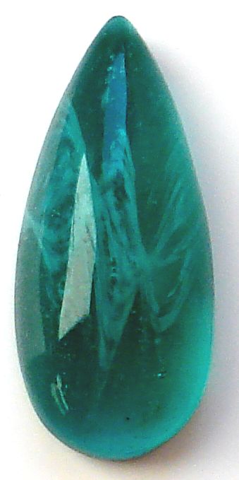 14x6mm Flawed Emerald pear shape cabochons